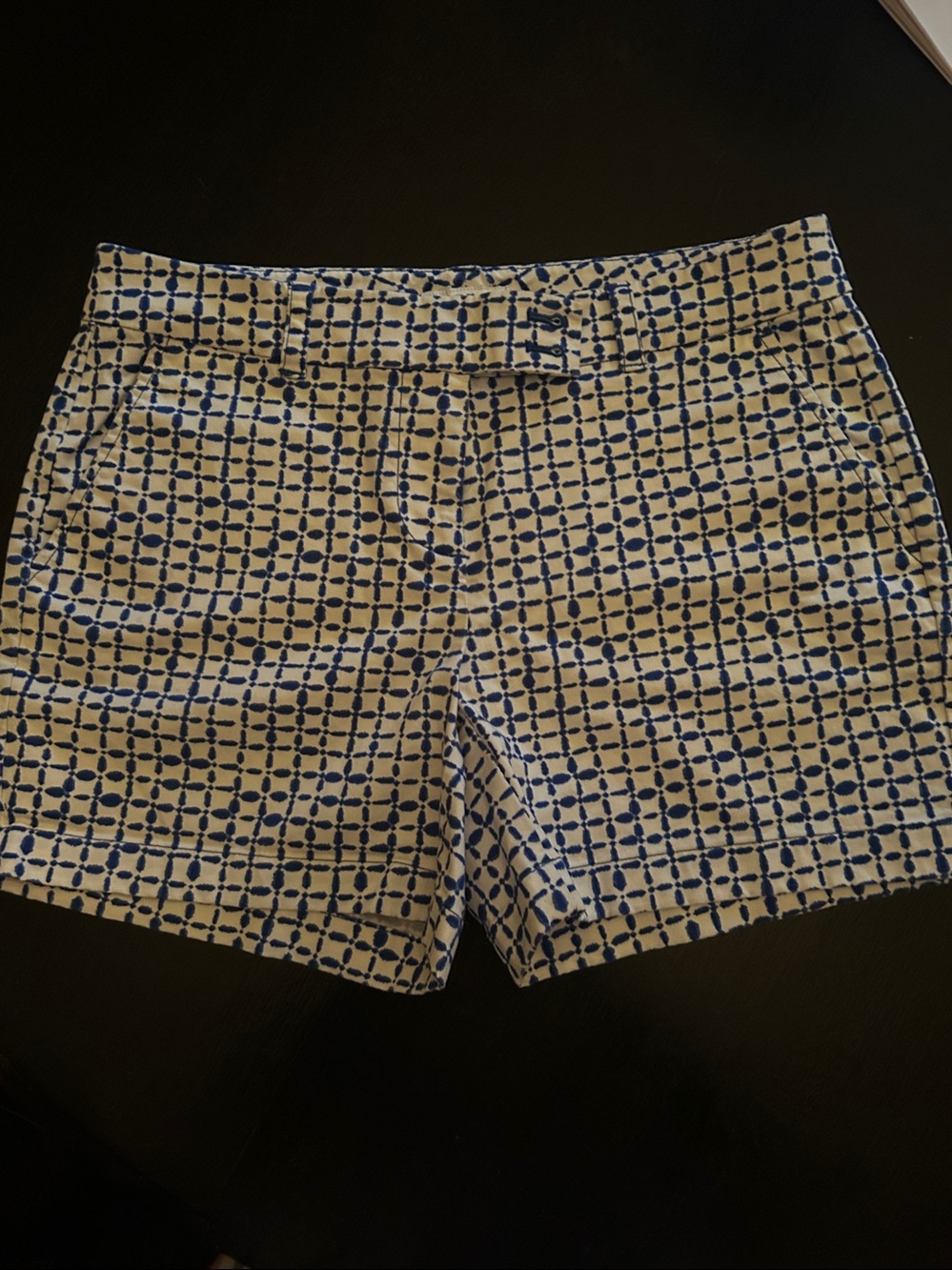 Vineyard vines Woven Geometric Print Women’s Shorts - Blue/White